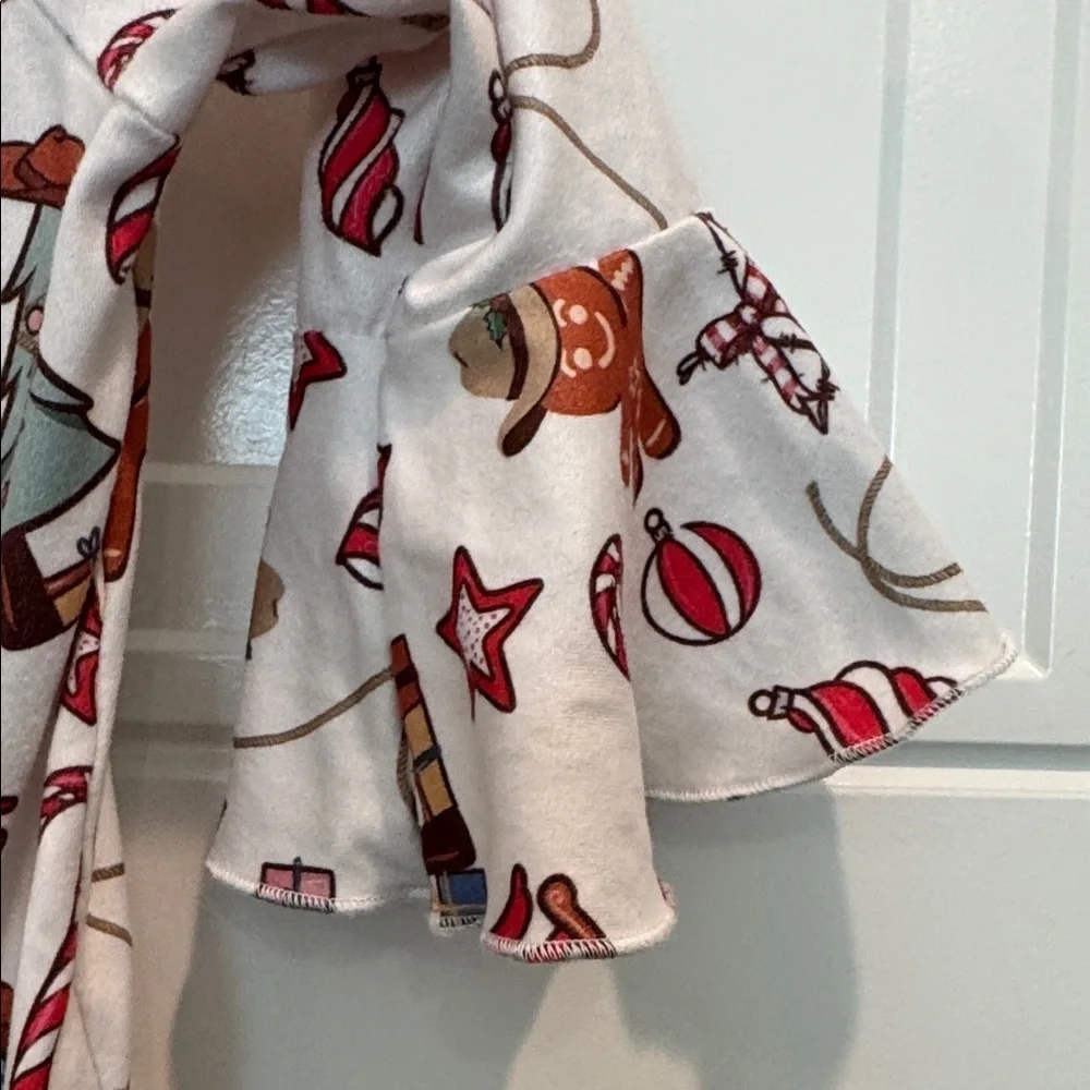 Festive western cowboy Gingerbread and Holiday Print Bodysuit